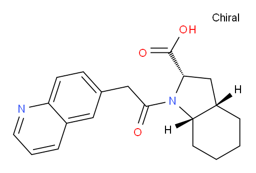 (2S,3aS,7aS)-1-(2-(quinolin-6-yl)acetyl)octahydro-1H-indole-2-carboxylic acid