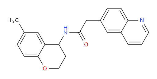 N-(6-methylchroman-4-yl)-2-(quinolin-6-yl)acetamide