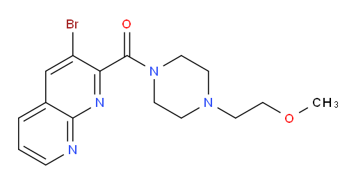 (3-bromo-1,8-naphthyridin-2-yl)(4-(2-methoxyethyl)piperazin-1-yl)methanone
