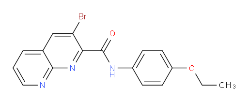 3-bromo-N-(4-ethoxyphenyl)-1,8-naphthyridine-2-carboxamide