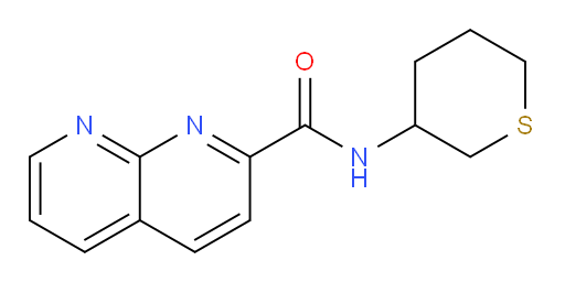 N-(tetrahydro-2H-thiopyran-3-yl)-1,8-naphthyridine-2-carboxamide