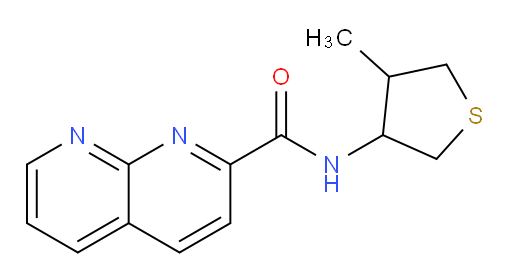 N-(4-methyltetrahydrothiophen-3-yl)-1,8-naphthyridine-2-carboxamide