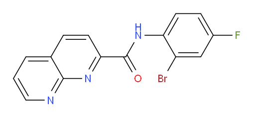 N-(2-bromo-4-fluorophenyl)-1,8-naphthyridine-2-carboxamide