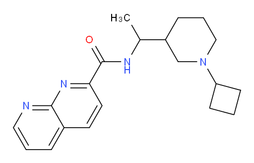 N-(1-(1-cyclobutylpiperidin-3-yl)ethyl)-1,8-naphthyridine-2-carboxamide