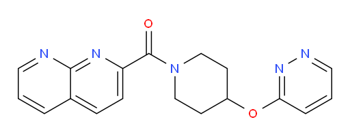 (1,8-naphthyridin-2-yl)(4-(pyridazin-3-yloxy)piperidin-1-yl)methanone