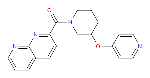 (1,8-naphthyridin-2-yl)(3-(pyridin-4-yloxy)piperidin-1-yl)methanone