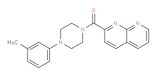(1,8-naphthyridin-2-yl)(4-(m-tolyl)piperazin-1-yl)methanone