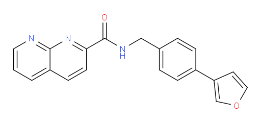 N-(4-(furan-3-yl)benzyl)-1,8-naphthyridine-2-carboxamide
