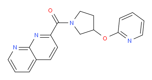 (1,8-naphthyridin-2-yl)(3-(pyridin-2-yloxy)pyrrolidin-1-yl)methanone