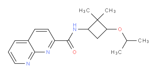 N-(3-isopropoxy-2,2-dimethylcyclobutyl)-1,8-naphthyridine-2-carboxamide