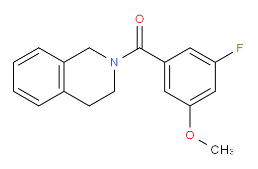 (3,4-dihydroisoquinolin-2(1H)-yl)(3-fluoro-5-methoxyphenyl)methanone