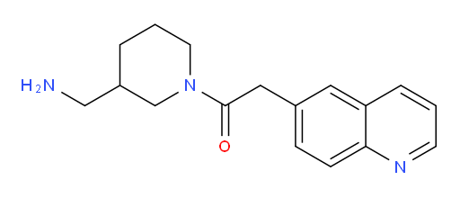 1-(3-(aminomethyl)piperidin-1-yl)-2-(quinolin-6-yl)ethanone