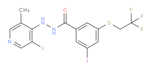 3-iodo-N'-(3-iodo-5-methylpyridin-4-yl)-5-((2,2,2-trifluoroethyl)thio)benzohydrazide