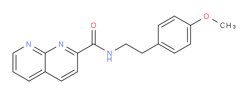N-(4-methoxyphenethyl)-1,8-naphthyridine-2-carboxamide