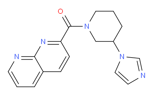 (3-(1H-imidazol-1-yl)piperidin-1-yl)(1,8-naphthyridin-2-yl)methanone