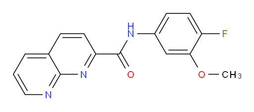 N-(4-fluoro-3-methoxyphenyl)-1,8-naphthyridine-2-carboxamide