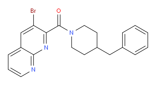 (4-benzylpiperidin-1-yl)(3-bromo-1,8-naphthyridin-2-yl)methanone