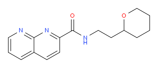 N-(2-(tetrahydro-2H-pyran-2-yl)ethyl)-1,8-naphthyridine-2-carboxamide