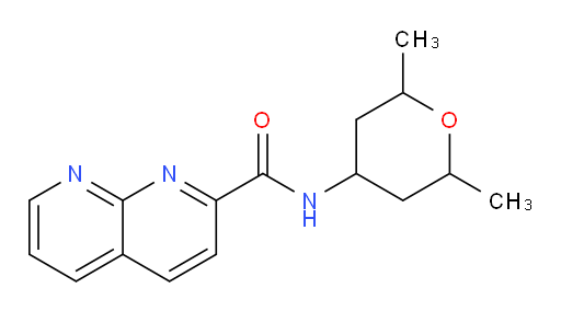 N-(2,6-dimethyltetrahydro-2H-pyran-4-yl)-1,8-naphthyridine-2-carboxamide