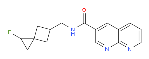 N-((1-fluorospiro[2.3]hexan-5-yl)methyl)-1,8-naphthyridine-3-carboxamide