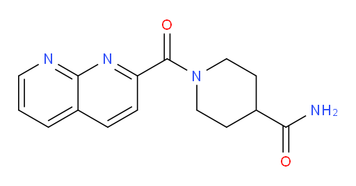 1-(1,8-naphthyridine-2-carbonyl)piperidine-4-carboxamide