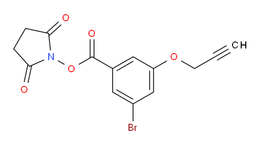 2,5-dioxopyrrolidin-1-yl 3-bromo-5-(prop-2-yn-1-yloxy)benzoate