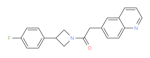 1-(3-(4-fluorophenyl)azetidin-1-yl)-2-(quinolin-6-yl)ethanone