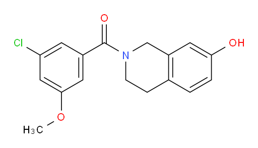 (3-chloro-5-methoxyphenyl)(7-hydroxy-3,4-dihydroisoquinolin-2(1H)-yl)methanone