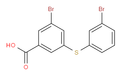 3-bromo-5-((3-bromophenyl)thio)benzoic acid