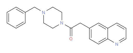1-(4-benzylpiperazin-1-yl)-2-(quinolin-6-yl)ethanone