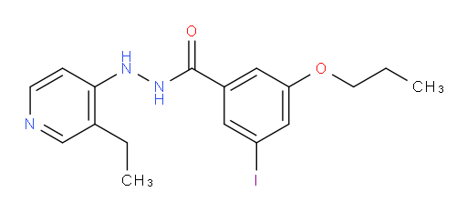 N'-(3-ethylpyridin-4-yl)-3-iodo-5-propoxybenzohydrazide