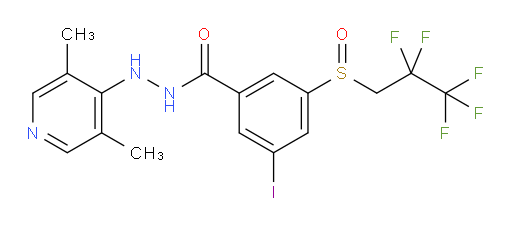 N'-(3,5-dimethylpyridin-4-yl)-3-iodo-5-((2,2,3,3,3-pentafluoropropyl)sulfinyl)benzohydrazide