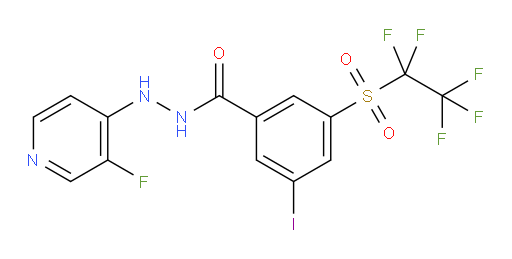 N'-(3-fluoropyridin-4-yl)-3-iodo-5-((perfluoroethyl)sulfonyl)benzohydrazide