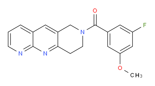 (8,9-dihydropyrido[2,3-b][1,6]naphthyridin-7(6H)-yl)(3-fluoro-5-methoxyphenyl)methanone