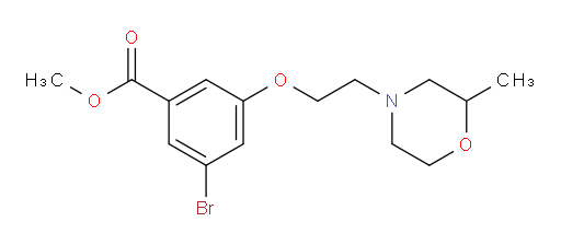 methyl 3-bromo-5-(2-(2-methylmorpholino)ethoxy)benzoate