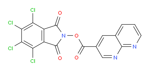 4,5,6,7-tetrachloro-1,3-dioxoisoindolin-2-yl 1,8-naphthyridine-3-carboxylate