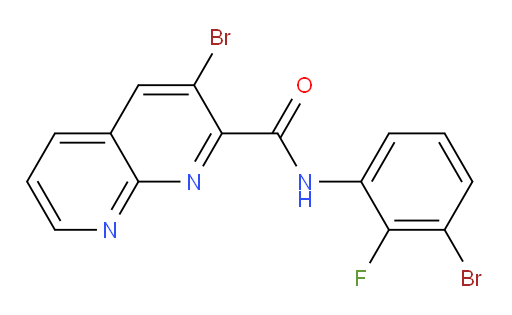 3-bromo-N-(3-bromo-2-fluorophenyl)-1,8-naphthyridine-2-carboxamide