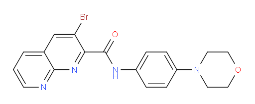3-bromo-N-(4-morpholinophenyl)-1,8-naphthyridine-2-carboxamide
