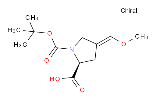 (S)-1-(tert-butoxycarbonyl)-4-(methoxymethylene)pyrrolidine-2-carboxylic acid