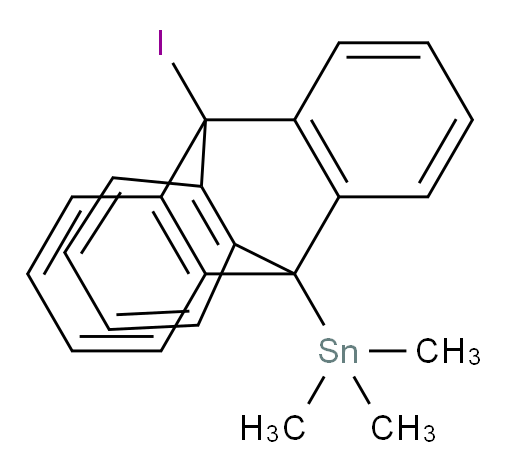 (10-iodo-9,10-dihydro-9,10-[1,2]benzenoanthracen-9-yl)trimethylstannane