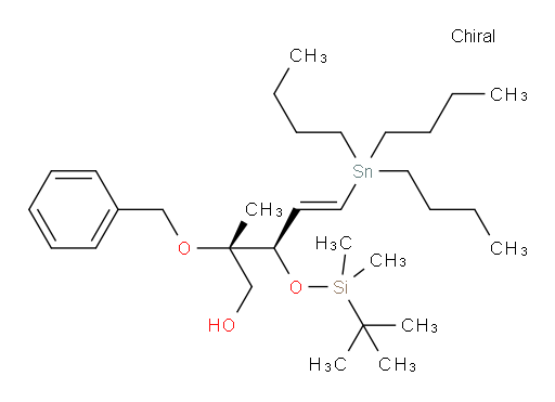 (2S,3R,E)-2-(benzyloxy)-3-((tert-butyldimethylsilyl)oxy)-2-methyl-5-(tributylstannyl)pent-4-en-1-ol