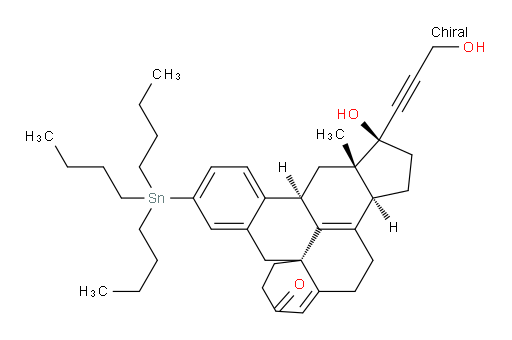 (1S,3aS,9aR,14bR,15aS)-1-hydroxy-1-(3-hydroxyprop-1-yn-1-yl)-15a-methyl-12-(tributylstannyl)-3,3a,4,5,8,9,10,14b,15,15a-decahydro-1H-benzo[n]indeno[4,5,6-de]anthracen-7(2H)-one