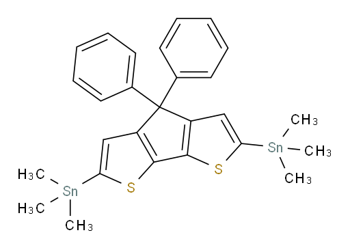 (4,4-diphenyl-4H-cyclopenta[1,2-b:5,4-b']dithiophene-2,6-diyl)bis(trimethylstannane)