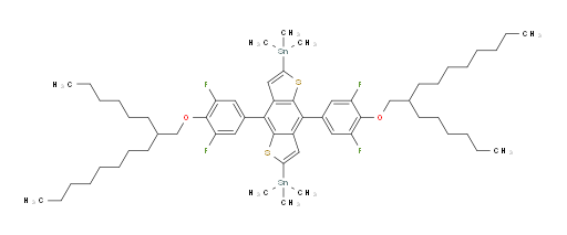 (4,8-bis(3,5-difluoro-4-((2-hexyldecyl)oxy)phenyl)benzo[1,2-b:4,5-b']dithiophene-2,6-diyl)bis(trimethylstannane)