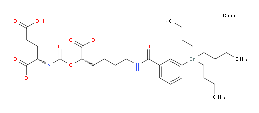 (S)-2-(((((S)-1-carboxy-5-(3-(tributylstannyl)benzamido)pentyl)oxy)carbonyl)amino)pentanedioic acid
