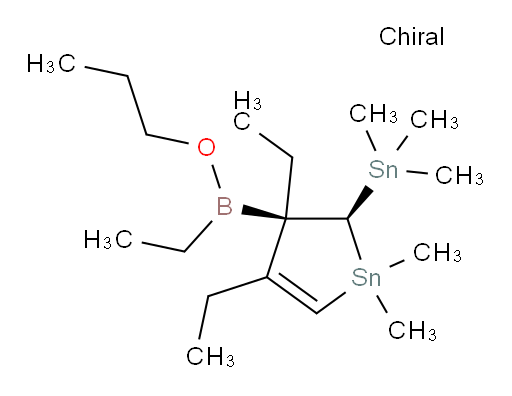 (2S,3S)-3,4-diethyl-3-(ethyl(propoxy)boryl)-1,1-dimethyl-2-(trimethylstannyl)-2,3-dihydro-1H-stannole