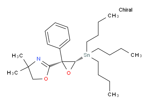 4,4-dimethyl-2-((2R,3S)-2-phenyl-3-(tributylstannyl)oxiran-2-yl)-4,5-dihydrooxazole