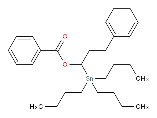 3-phenyl-1-(tributylstannyl)propyl benzoate