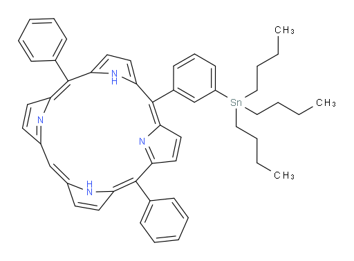 5,15-Diphenyl-10-[3-(tributylstannyl)phenyl]-21H,23H-porphine