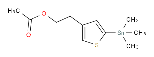 2-(5-(trimethylstannyl)thiophen-3-yl)ethyl acetate